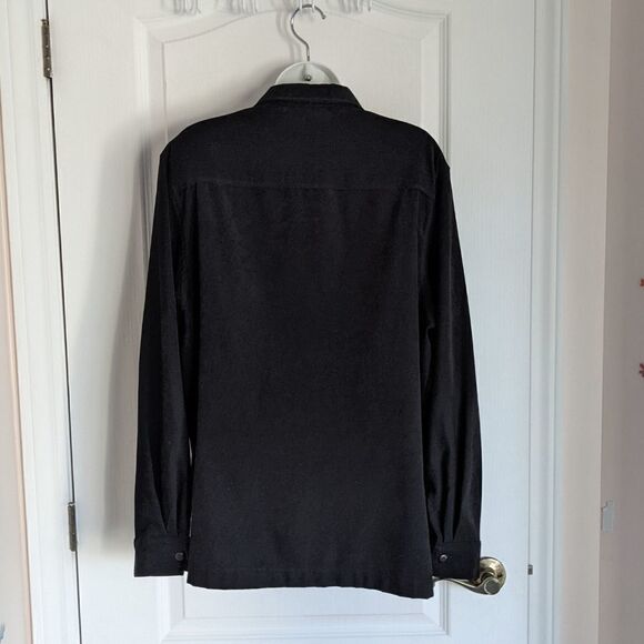 Vintage Black Shacket Suede XL @O - Picture 3 of 6